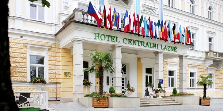 4* luxusný hotel v centre Mariánskych Lázní s wellness a polpenziou