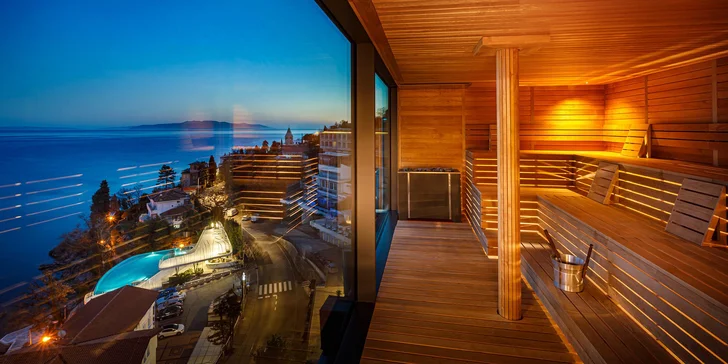 Chorvátska Opatija: 3* hotel priamo na promenáde, polpenzia, infinity bazén