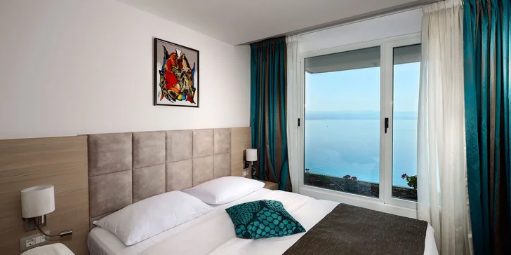 Chorvátska Opatija: 3* hotel priamo na promenáde, polpenzia, infinity bazén