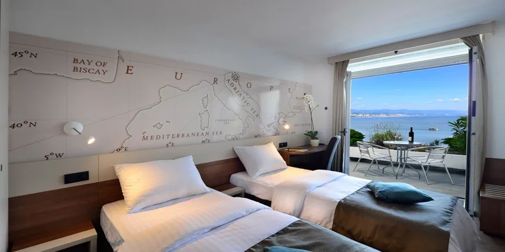 Chorvátska Opatija: 3* hotel priamo na promenáde, polpenzia, infinity bazén