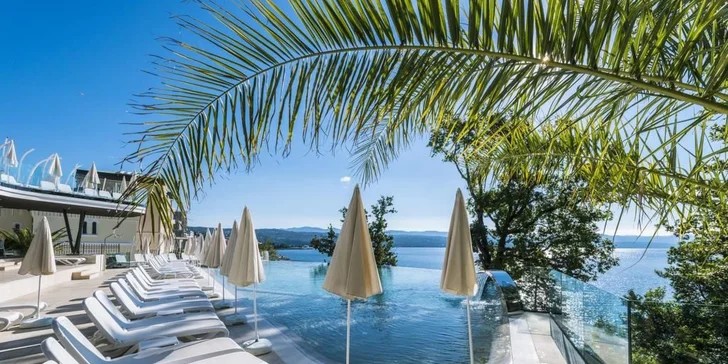 Chorvátska Opatija: 3* hotel priamo na promenáde, polpenzia, infinity bazén