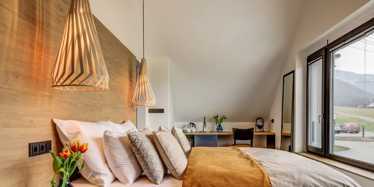 Dizajnový hotel v Beskydách: apartmán s vírivkou, vychýrená kuchyňa, polpenzia