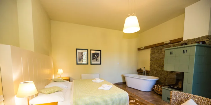 Luxusný 4* pobyt na Vysočine: polpenzia, wellness a jacuzzi