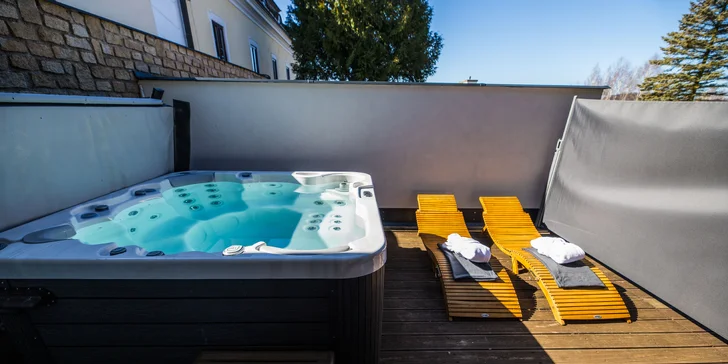 Luxusný 4* pobyt na Vysočine: polpenzia, wellness a jacuzzi