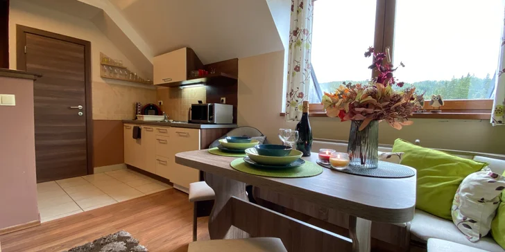 Plne zariadené mezonetové apartmány pre 4-8 osôb na Donovaloch