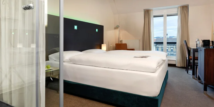 4* hotel len 2 km od historického centra Viedne s raňajkami a saunou