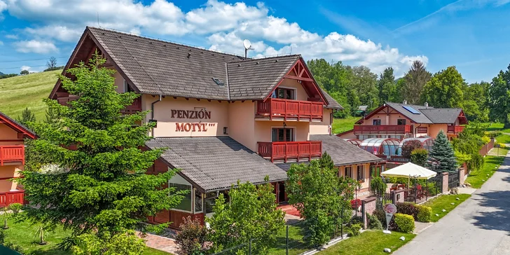 Pobyt v obľúbenom penzióne Motýľ*** pri Bešeňovej s polpenziou, wellness a množstvom aktivít