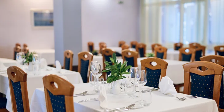 Crikvenická riviéra: hotel blízko pláží, polpenzia vrátane nápojov