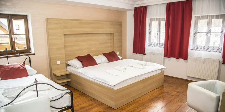 Romantika alebo rodinná pohoda v Rožmberku: jedlo, privátny wellness aj prehliadka pivovaru