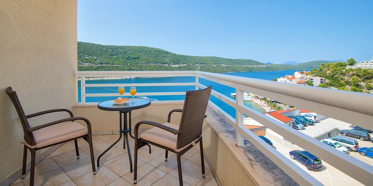 Letovisko Neum: 4* hotel s polpenziou, skvelá poloha 80 m od pláže