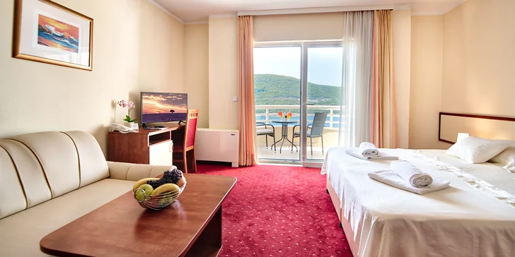 Letovisko Neum: 4* hotel s polpenziou, skvelá poloha 80 m od pláže