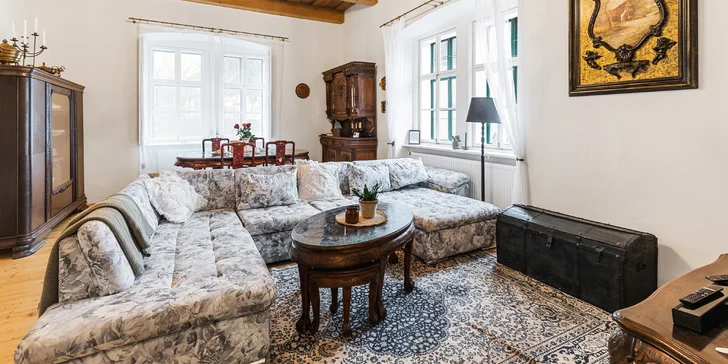 Historická vilka v areáli kaštieľa Svätý Anton: 3 apartmány s krásnou anglickou záhradou