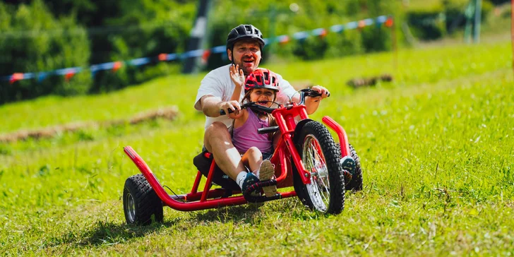 Aktivity Park Vrátna - Paseky: Užite si trojkolky, tubing a trampolíny