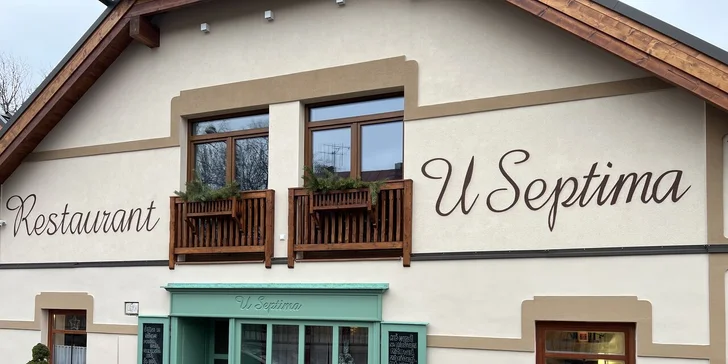 Steak s prílohou podľa vlastného výberu v Reštaurácii u Septima