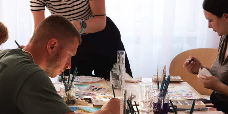 Kreatívny workshop maľovania akrylom s občerstvením a neobmedzeným proseccom