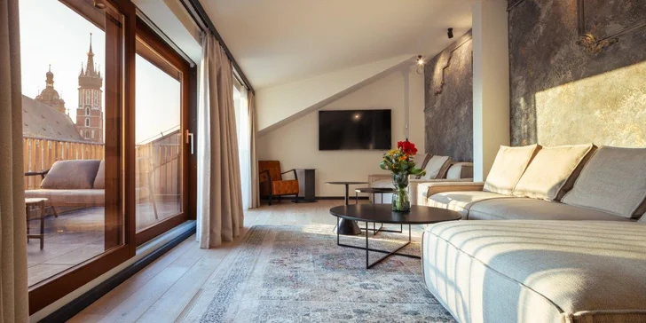 Štýlové apartmány v Krakove s raňajkami alebo polpenziou