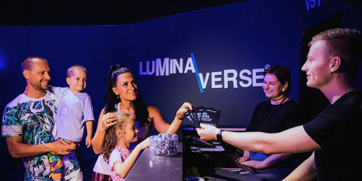 Vstup do jedinečného svetelného parku LuminaVerse pre deti a dospelých