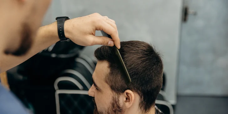 Pánsky barber strih samostatne alebo s úpravou brady