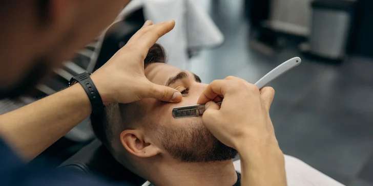 Pánsky barber strih samostatne alebo s úpravou brady