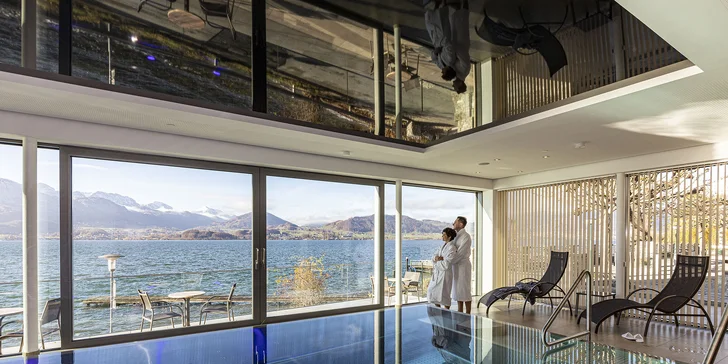 Soľná komora a Traunsee: hotel priamo pri jazere, neobmedzený wellness aj raňajky