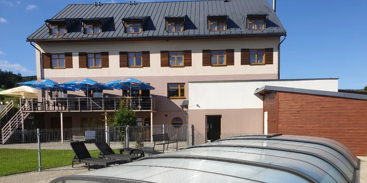 Dovolenka v Jeseníkoch pod Ramzovou: polpenzia, krytý aj vyhrievaný bazén s morskou vodou