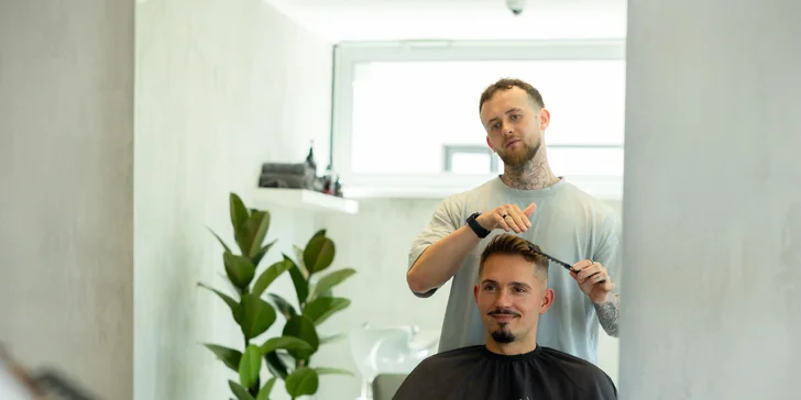 Pánsky strih alebo KOMBO balíček s úpravou brady v novučičkom bratislavskom barbershope
