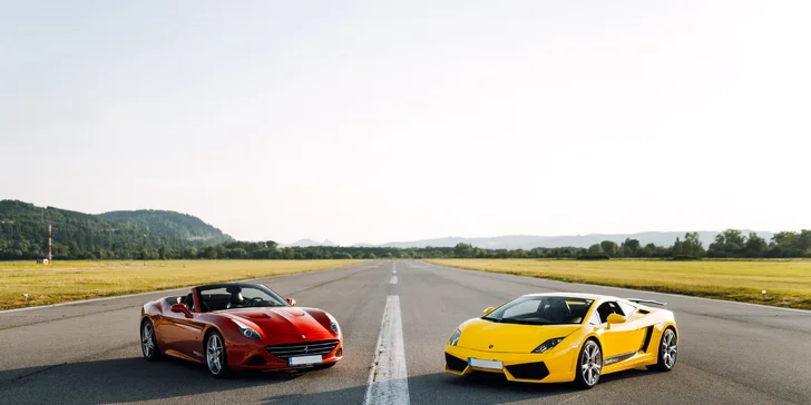 Jazda na letiskovom okruhu na Lamborghini Gallardo alebo Ferrari California T