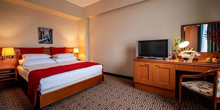 Legendárny Grand Hotel International v Prahe: pobyt s raňajkami, výborná dostupnosť do centra