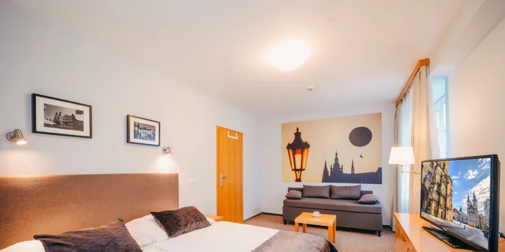 4* pobyt v Prahe pre dvoch: jedna noc aj celý týždeň, raňajky, wellness aj fitness