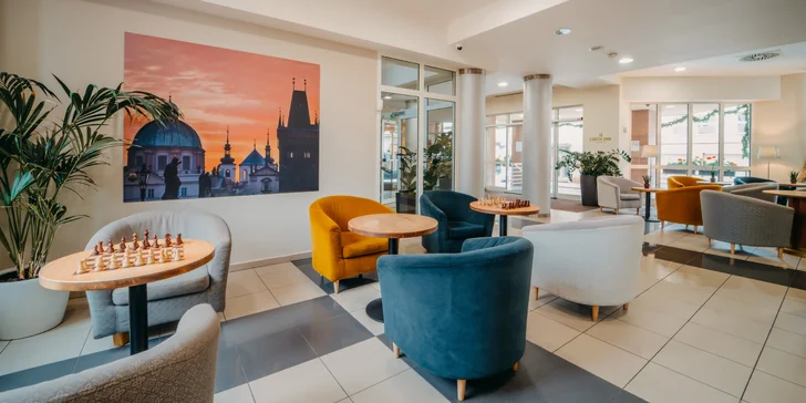4* pobyt v Prahe pre dvoch: jedna noc aj celý týždeň, raňajky, wellness aj fitness