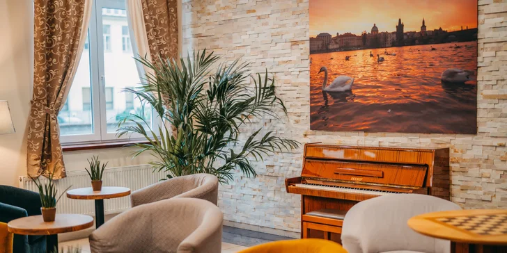 4* pobyt v Prahe pre dvoch: jedna noc aj celý týždeň, raňajky, wellness aj fitness