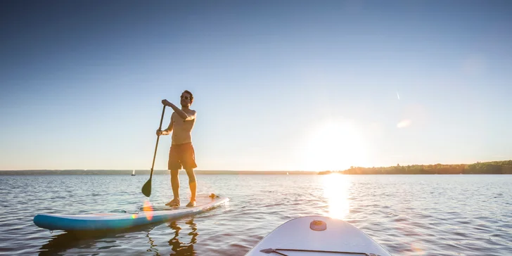 Užite si zábavu na paddleboarde či vodnom bicykli v rekreačnom stredisku Ormet pri Teplom Vrchu