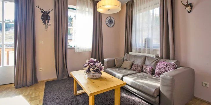 Alpské apartmány pri zjazdovke a jazere Turrach s kartou výhod platnou v zime aj v lete