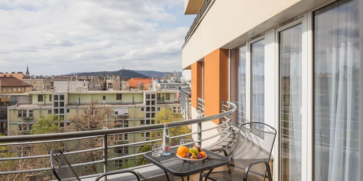 Oceňovaný rodinný apartmánový hotel v Budapešti: priestranné apartmány s terasou aj raňajkami