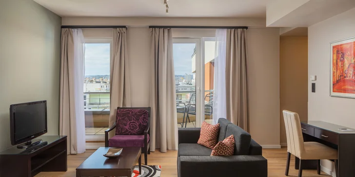 Oceňovaný rodinný apartmánový hotel v Budapešti: priestranné apartmány s terasou aj raňajkami