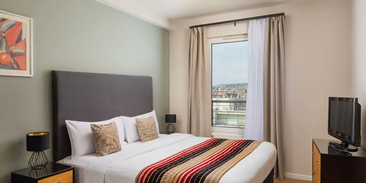 Oceňovaný rodinný apartmánový hotel v Budapešti: priestranné apartmány s terasou aj raňajkami