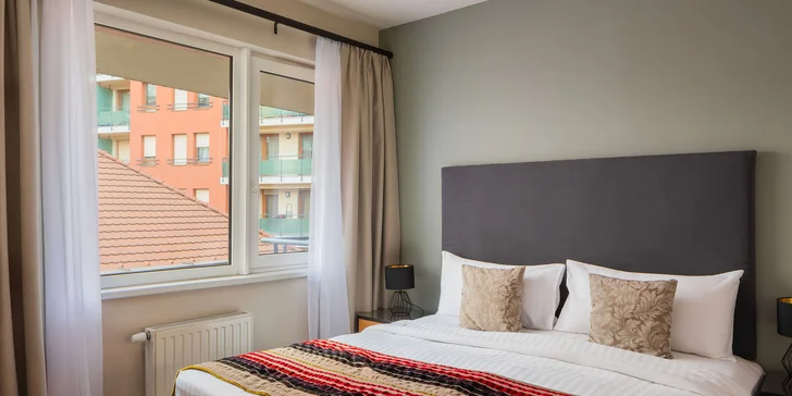 Oceňovaný rodinný apartmánový hotel v Budapešti: priestranné apartmány s terasou aj raňajkami