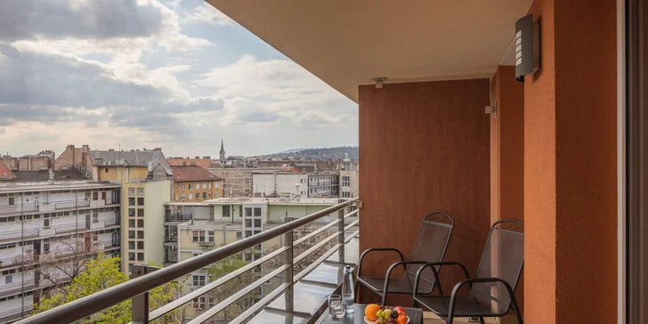 Oceňovaný rodinný apartmánový hotel v Budapešti: priestranné apartmány s terasou aj raňajkami