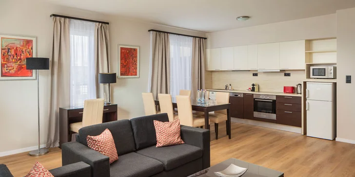 Oceňovaný rodinný apartmánový hotel v Budapešti: priestranné apartmány s terasou aj raňajkami