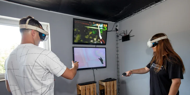 Laser game, virtuálna realita pre 2 osoby, digitálna autodráha a iné hry pre viacero hráčov