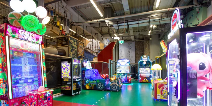 Vstupy do bláznivého detského sveta v STEAM FACTORY aj s pizzou, Kofolou a žetónmi do FUN GAME