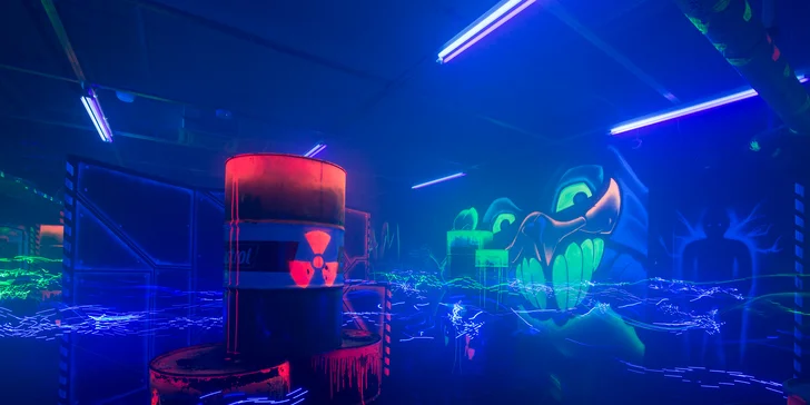 Laser Game v Steam Factory aj s pizzou, nápojom a žetónmi do FUN GAME