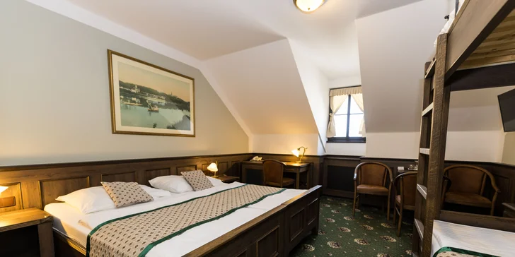 Pobyt v Hlubokej nad Vltavou s polpenziou aj wellness: hotel pod zámkom v blízkosti golfového ihriska