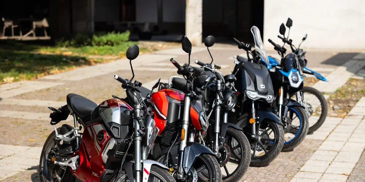 Prenájom elektrického motocykla pre vodičák sk. B na 24 hodín či víkend