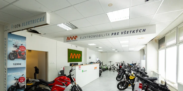 Prenájom elektrického motocykla pre vodičák sk. B na 24 hodín či víkend