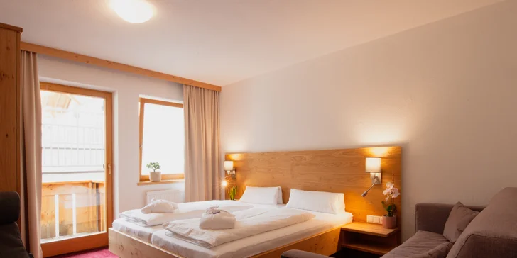 Tyrolské Alpy: 4* hotel pri zjazdovke, polpenzia, wellness a detský program