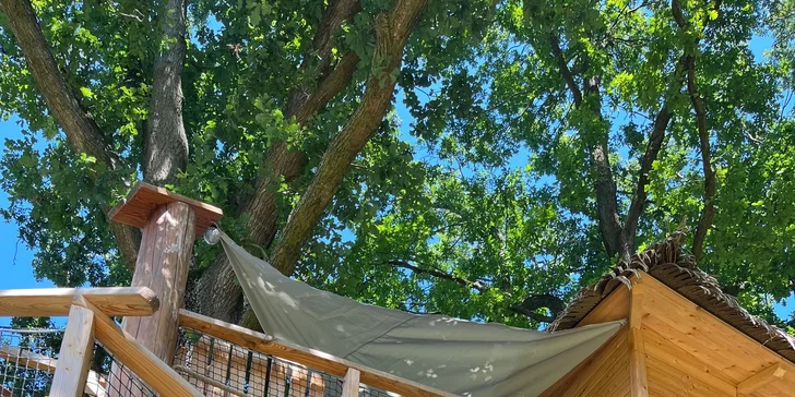 Pobyt s raňajkami až pre 4 osoby v plne vybavenom treehouse na juhu Čiech: žiadne Wi-Fi, len božský pokoj a sauna