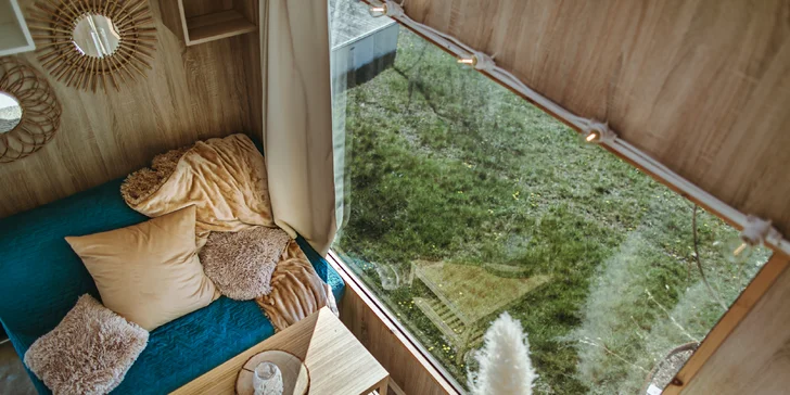 Glamping pri jazere Jamno a pri Balte: bez jedla alebo s raňajkami, množstvo aktivít aj domčeky s vlastným wellness