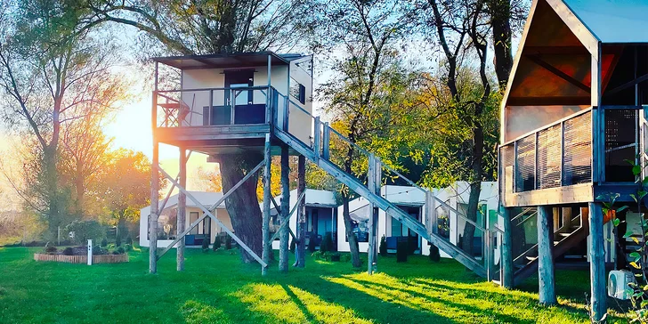 Glamping pri jazere Jamno a pri Balte: bez jedla alebo s raňajkami, množstvo aktivít aj domčeky s vlastným wellness