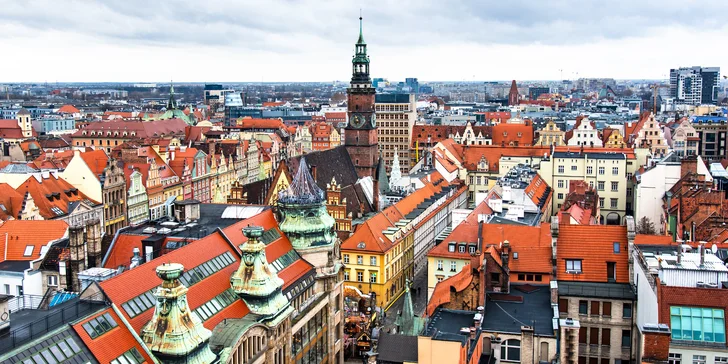 Moderný hotel v srdci Starého Mesta vo Vroclave: pobyt s raňajkami a welcome drinkom
